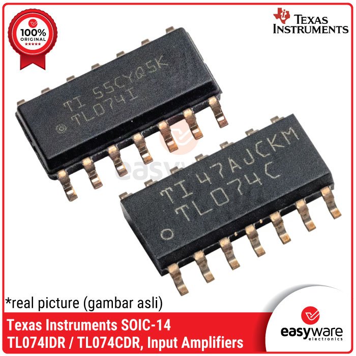 IC TL074 TL 074 TL074C SMD IC OP AMP Texas TL074IDR TL074CDR SOIC-14 ORIGINAL IC FET อินพุตเครื่องขย