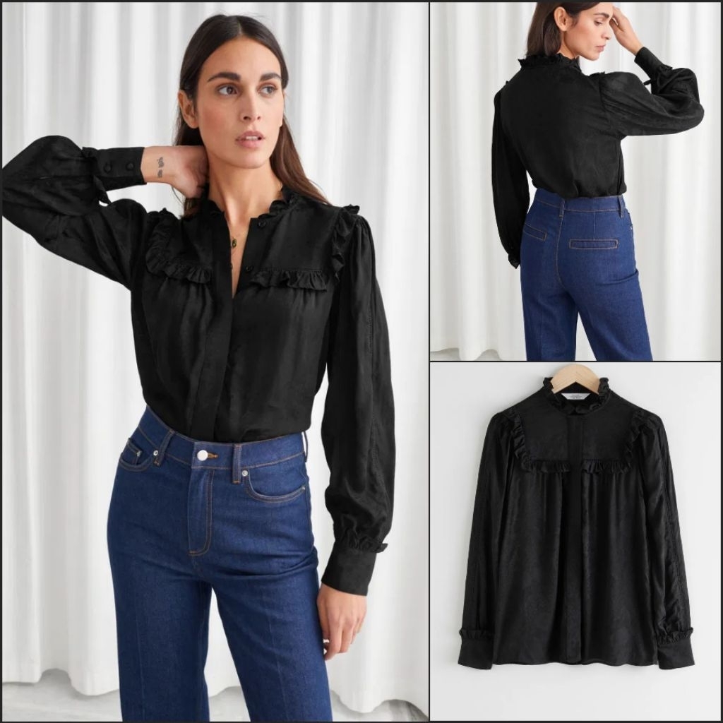 & OTHER STORIES jaxquard เสื้อท็อป