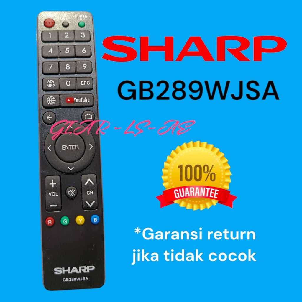 R TP SAP REMOTE TV SHARP GB289WJSA SHARP SMART TV ANDROID GB 289WJSA 2T-C40AE1I 4T-C40AH1X 2T-C45AE1