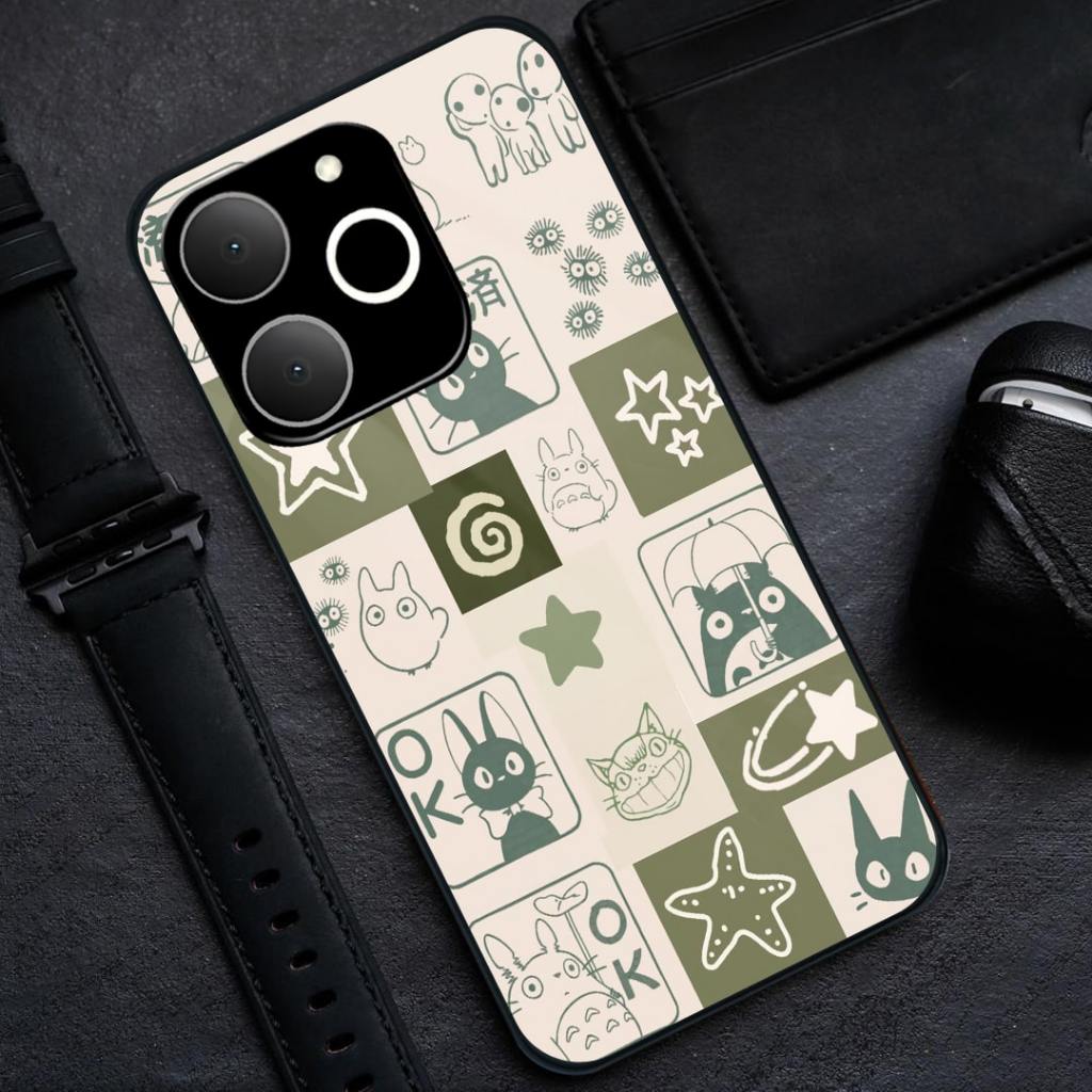 HP Realme Note 70 Glass Softcase [BSG-43] - เคสโทรศัพท์ Realme Note 70 - เคสกระจกอะคริลิค Realme Not