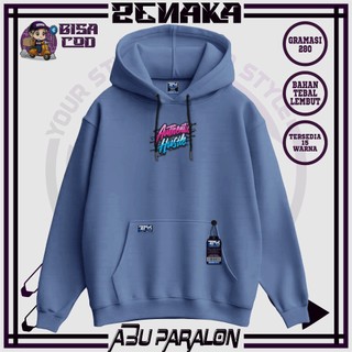 Sweater pria distro keren Zenaka Hoodie pria distro aesthetic graffity simple warna abu paralon Jaket pria terbaru 2022 keren Suiter cowok terbaru 2022 tebal Hodie pria hitam distro sablon authetntic hustle