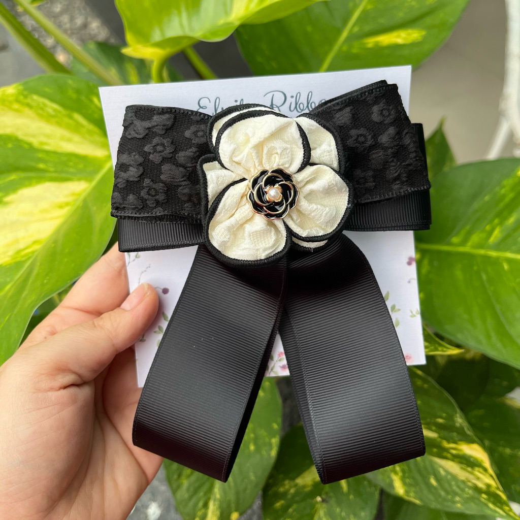 Elribbon - Channel กิ๊บติดผมเด็กลายดอกไม้ - คลิปหนีบริบบิ้นเด็ก - ริบบิ้นเด็กผู้หญิง