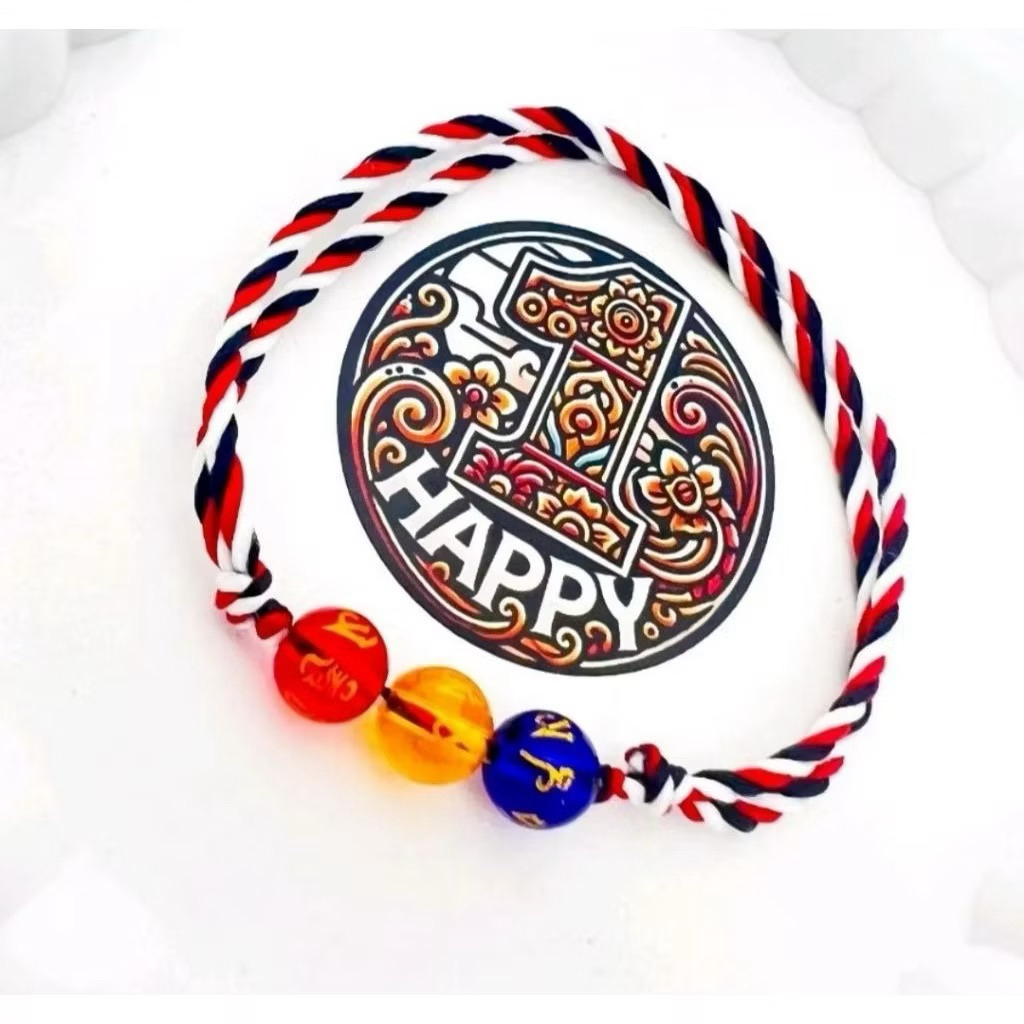 สร้อยข้อมือ Capra Rezeki ทิเบต 3 ลูก