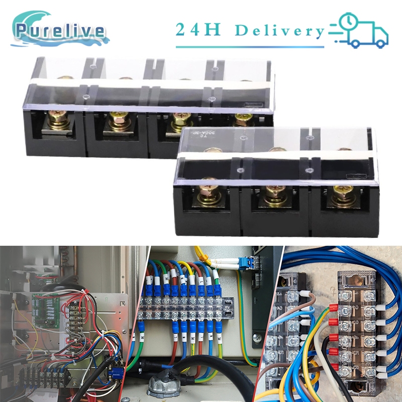 3 Pole/4 Pole 60A Terminal Block Cable Dual Rows Terminal Block