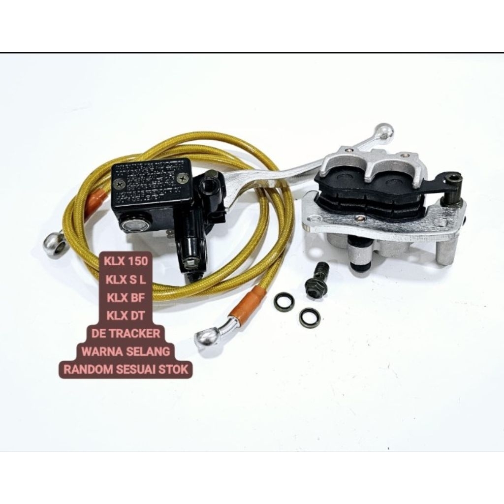 ด้านหน้า CALIPER KLX 150 KLX SL KLX BF KLX DT DE TRACKER D TRACKER KAWASAKI UPPER ชุดเบรคท่อแหวน BOL