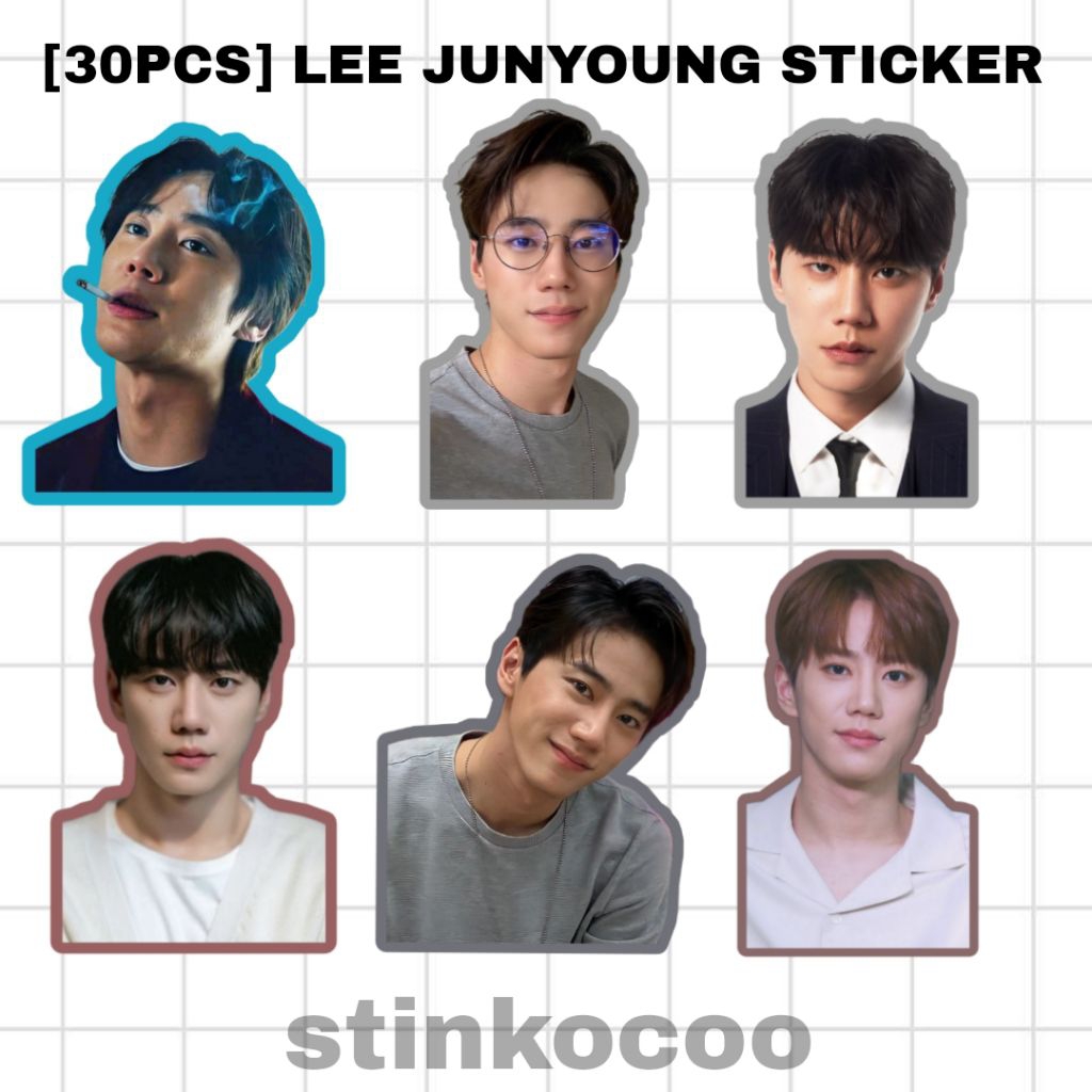 [30 ชิ้น] LEE JUNYOUNG STICKERS CONTAIN 30 สติ๊กเกอร์