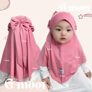 G-MOOI ฮิญาบเด็ก 0-6 เดือน 1-8 ปี RICIS RIBBON CHILDRENS HIJAB เด็กอนุบาลฮิญาบเด็ก