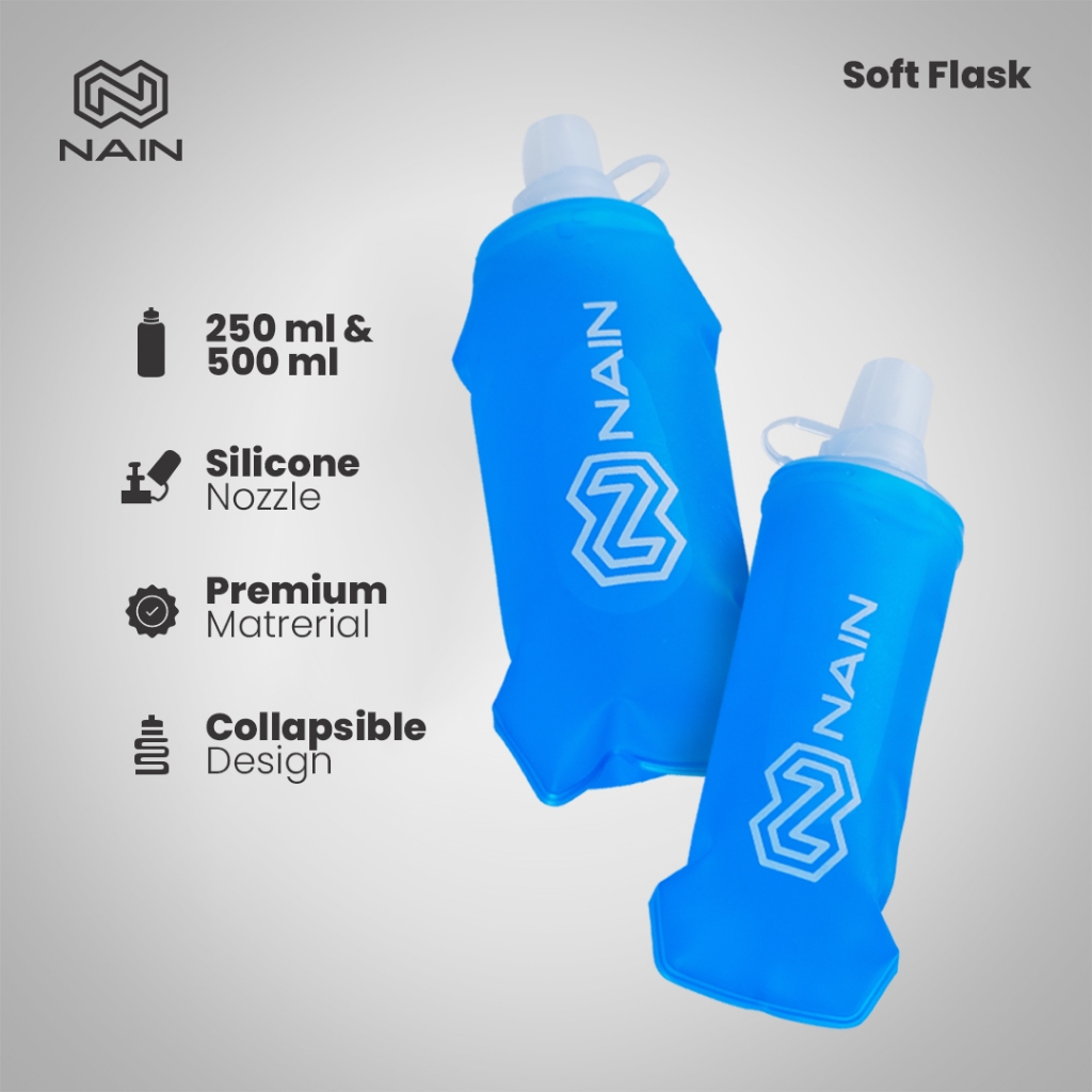 Nain Soft Flask ขวดน้ําดื่มแบบพับได้