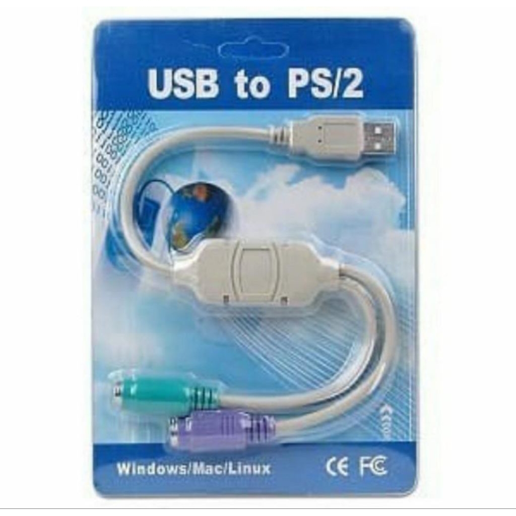 สาย USB เป็น PS2 / สายแปลง usb เป็น ps2 / สาย usb เป็น ps2