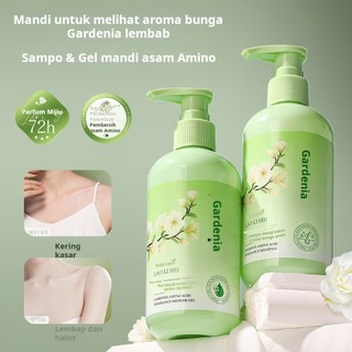 sabun mandi cair body wash care shower gel pemutih badan 300ml kapasitas besar 72 jam pengharum / hidrasi tahan lama dan pelembab / gel mandi beraroma asam amino bunga duri putih