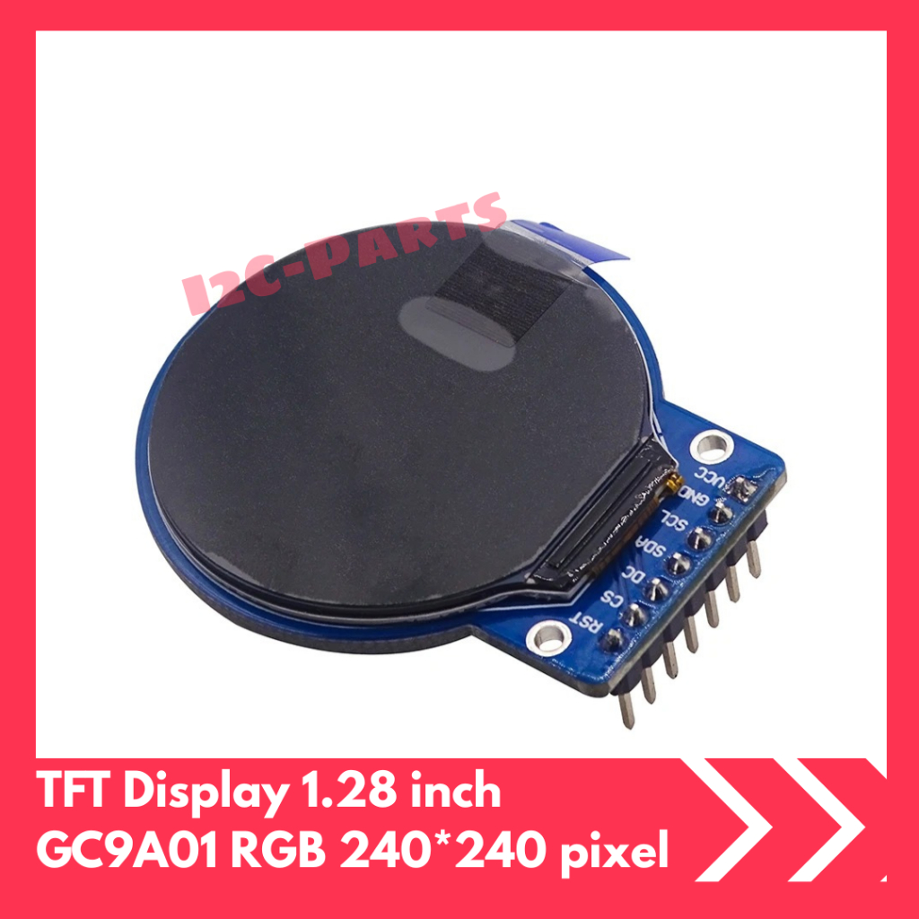 ใหม่!!! TFT DIsplay 1.28 INCH โมดูล LCD RGB รอบโมดูล IPS 240*240 GC9A01