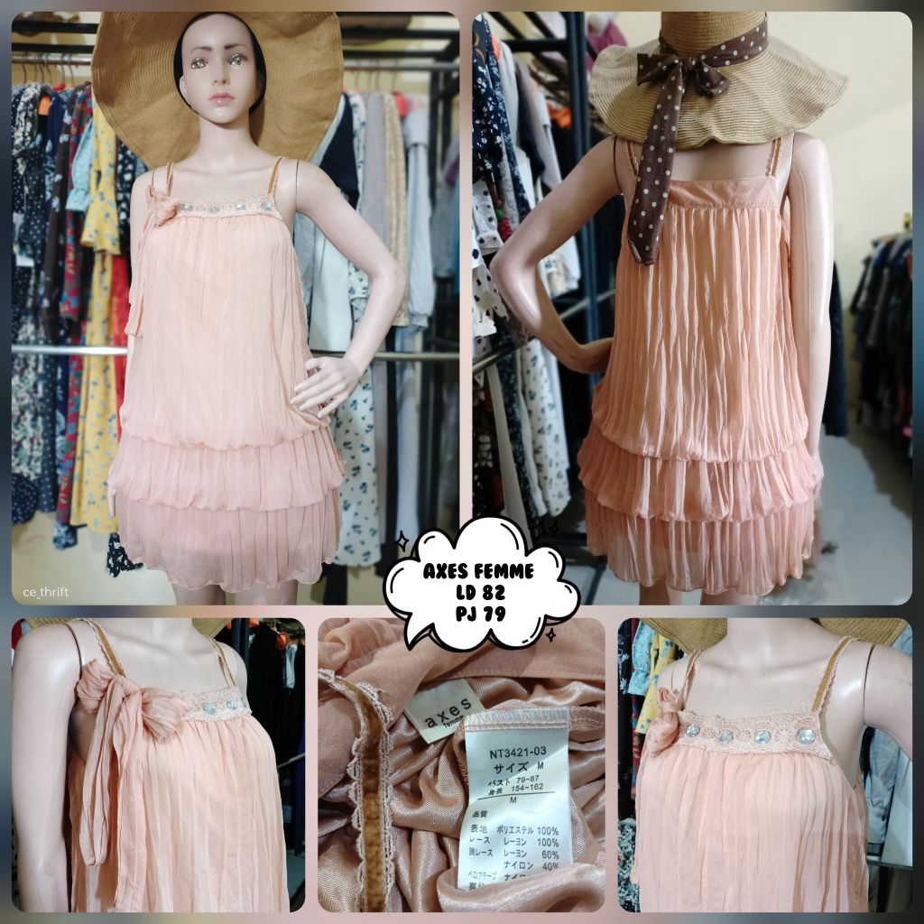 ♥️AXES FEMME เดรสกํามะหยี่ชุบ♥️