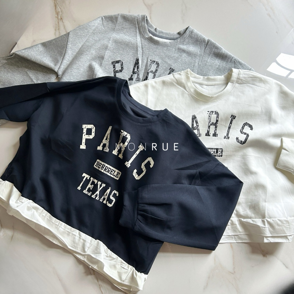 MONRUE Siv เสื้อสเวตเตอร์โอเวอร์ไซส์ (พรีเมียม)