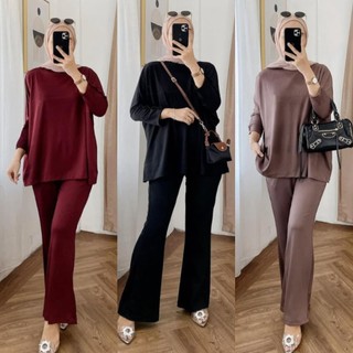 Everly - Setelan cutbray  kaos rayon premium / Setcel 501