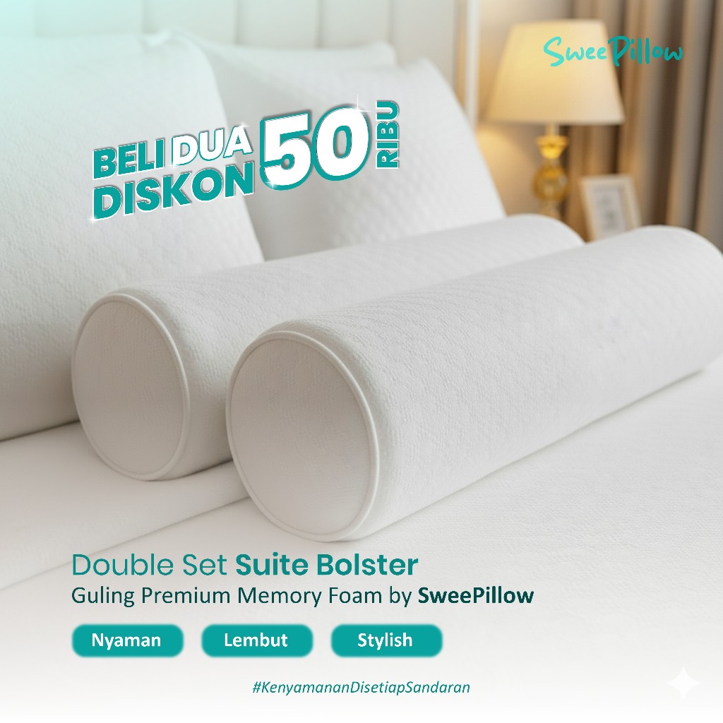 SweePillow Suite Bolster โรงแรม Memory Foam Premium 80 x 20 cm | SP-G001 เดี่ยว