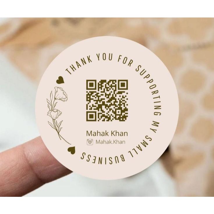 พิมพ์สติ๊กเกอร์ QR BARCODE QR LABEL A4 + ตัดสามารถกําหนดเองได้