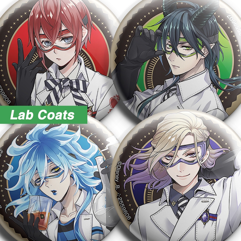 Disney Twisted Wonderland Pin Lab Coats
