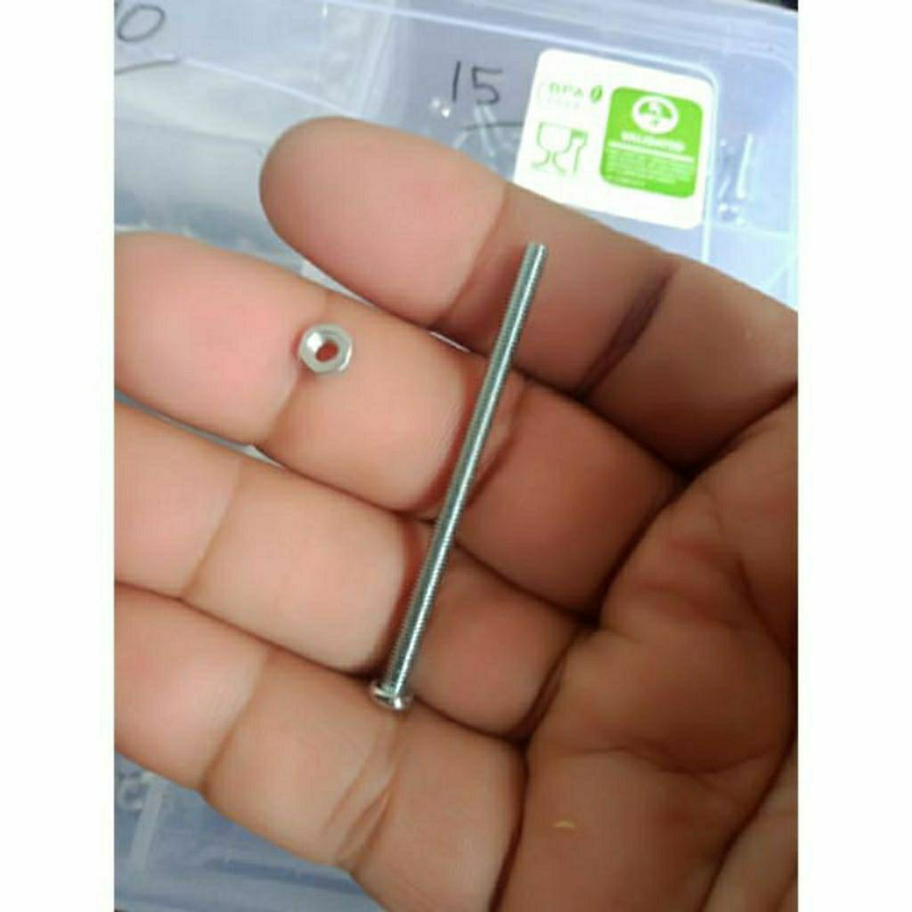 น็อต JP BOLT 3 mm x 50 mm และ m3