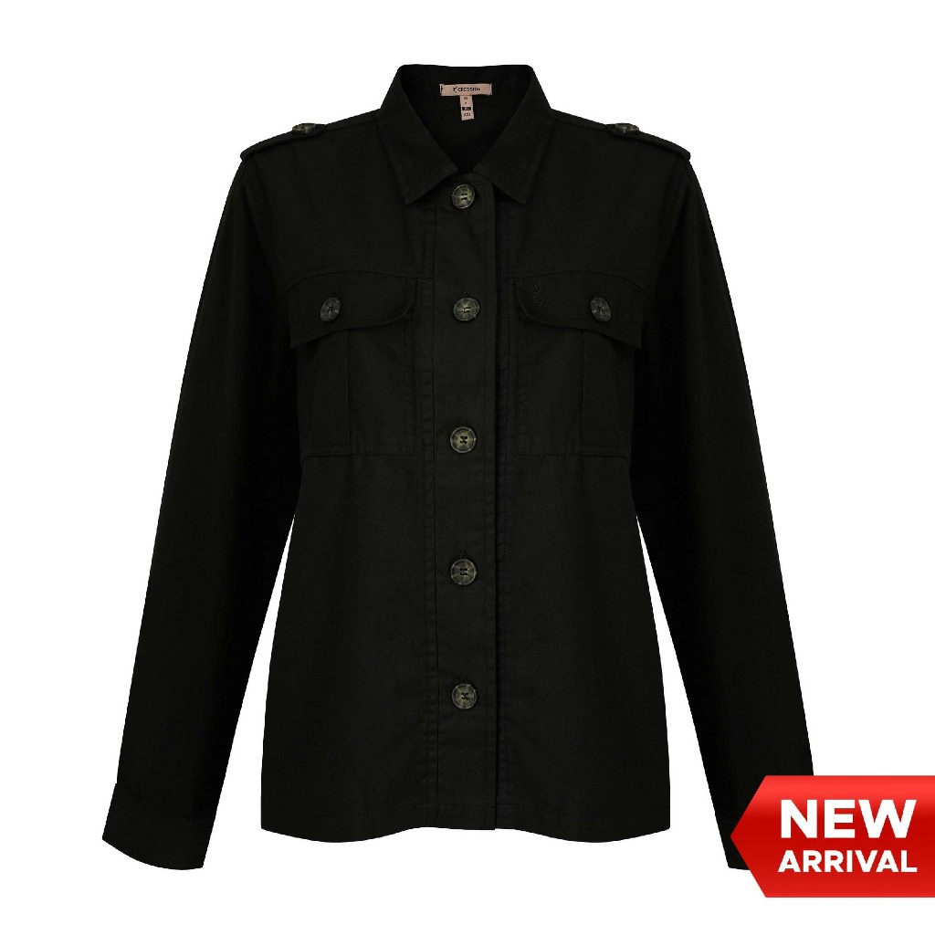 เสื้อแจ็คเก็ตสีดํา Cressida Ladies - LYJJL.DB789H