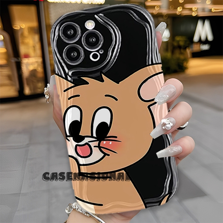 HP Oppo A15 - A16K - A17 - A17K - A58 5G - A78 4G - A58 4G - A60 - A3X Cute tom & Orange cassing - W