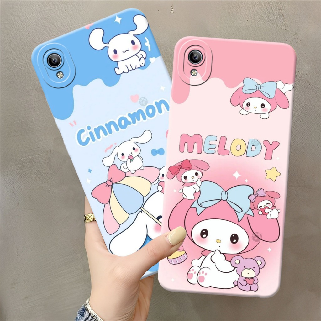 (FA-01) VIVO Y91C - Y1S - Y91 - Y95 - Y93 Softcase Procamera Silicon Case การ์ตูนน่ารัก motif Silico