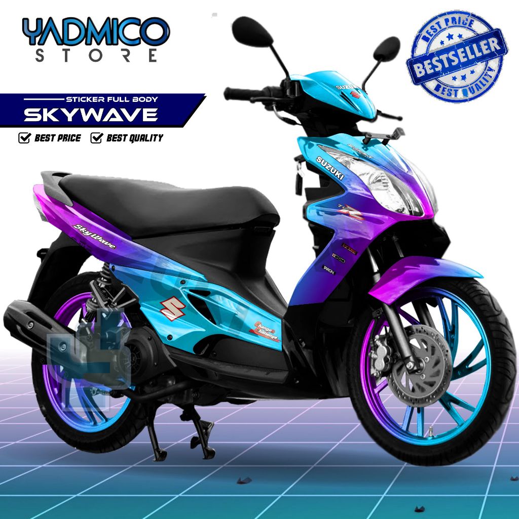Skywave 125 Full Body Decal / Suzuki Skywave Fullbody Sticker / Skywave 125 Decal / Skywave Motorcyc