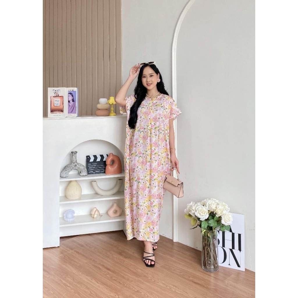 KATUN ผ้าคอตตอนเรยอนพรีเมียม | ANKLE-LENGTH DRESS | ไวรัล ดีสเตอร์ | ชุดเดรสบ้านคุณภาพดีที่สุด | ชุด