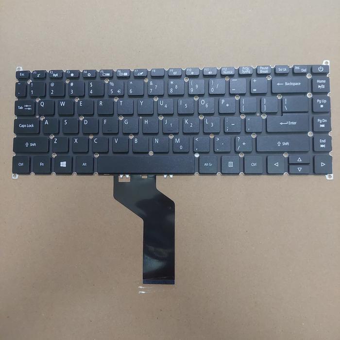 Acer Travelmate P214-41 P214-52 P214-52G P214-53 P214-53G P40-52 P40-53 คีย์บอร์ดสีดํา