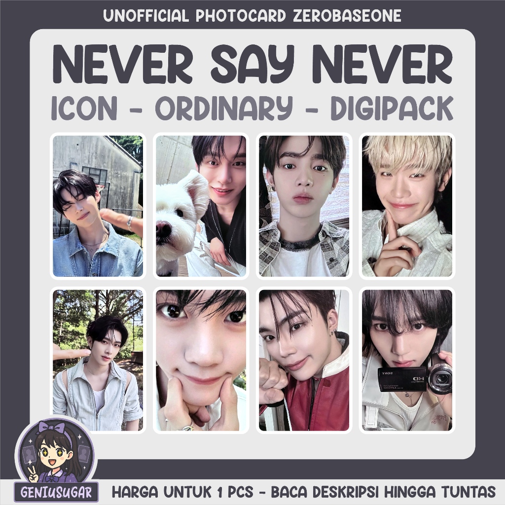 [ZB1] NEVER SAY NEVER [1] UNOFFICIAL PHOTOCARD