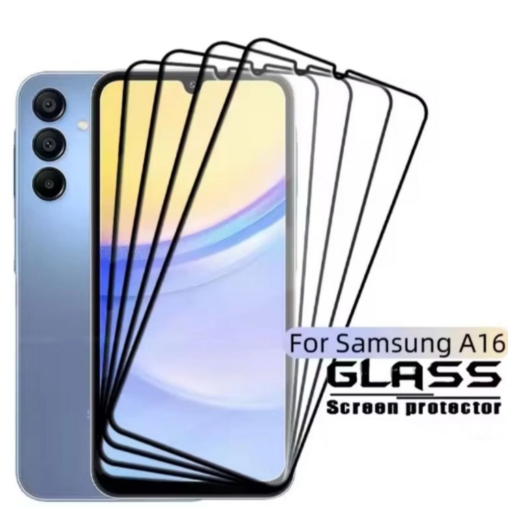 ฟิล์มกระจกนิรภัย SAMSUNG A16 FULL GLUE FULL COVER