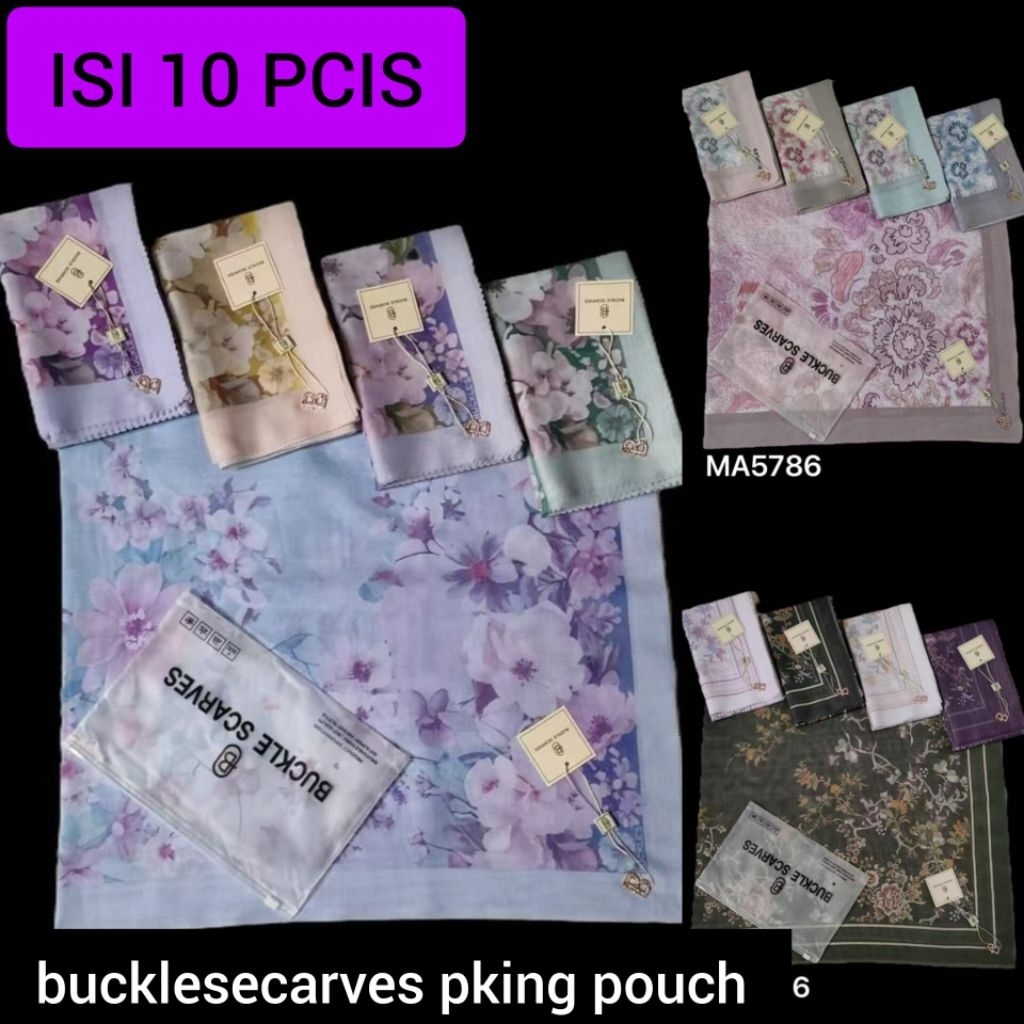 คอนเทนติส 10 ชิ้น ] PREMIUM BUCKLESECARVES LGO B PKING POUCH MOTIF