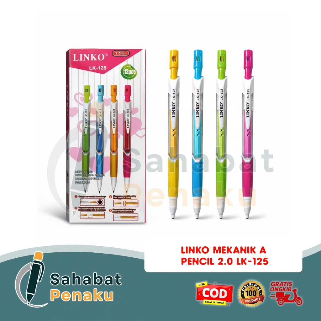 MECHANICAL PENCIL A PENCIL 2.0MM LK-125 LINKO MECHANICAL PENCIL EQUIPPED WITH PENCIL DRAWING