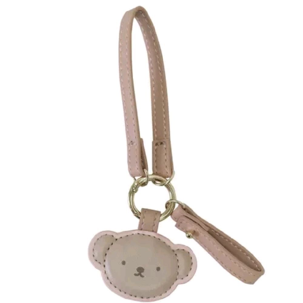 GANTUNGAN Miffy Rabbit พวงกุญแจหนัง PU หมีสีน้ําตาล พวงกุญแจ Miffy