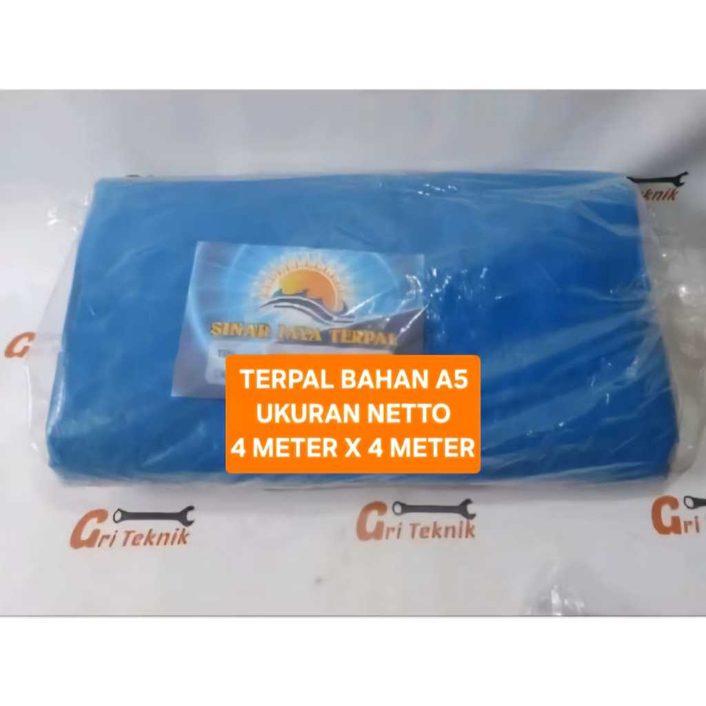 TENDA A5 NET SIZE 4X4 !!! TARPAULIN MADE IN A5 MATERIAL NET SIZE 4 MTR X 4 MTR SINAR JAYA ยี่ห้อ TAR