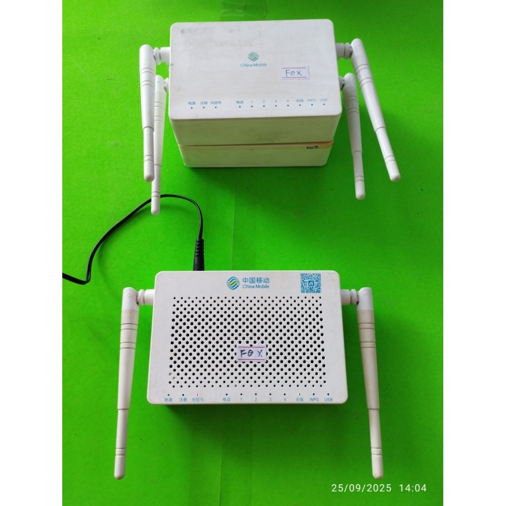 จีนมือถือ F663NVa F663NV9 GPON ONU MINUS FO ROUTER ไร้สาย