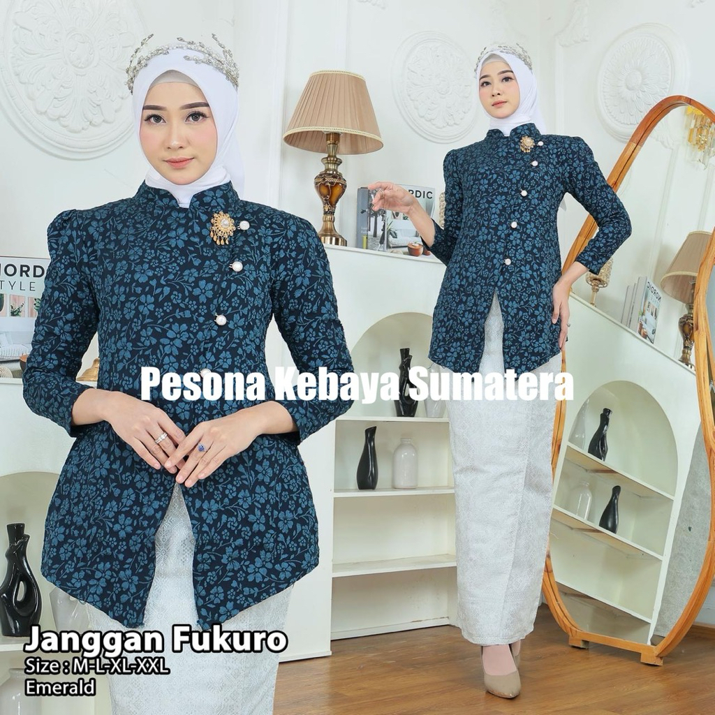Janggan Fakuro Jaguard Kebaya Set/Party Kebaya/Graduation Kebaya/Proposal Kebaya/Invitation Kebaya/M