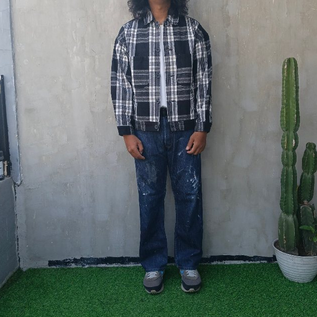 GU BOX DENIM JEANS JACKET