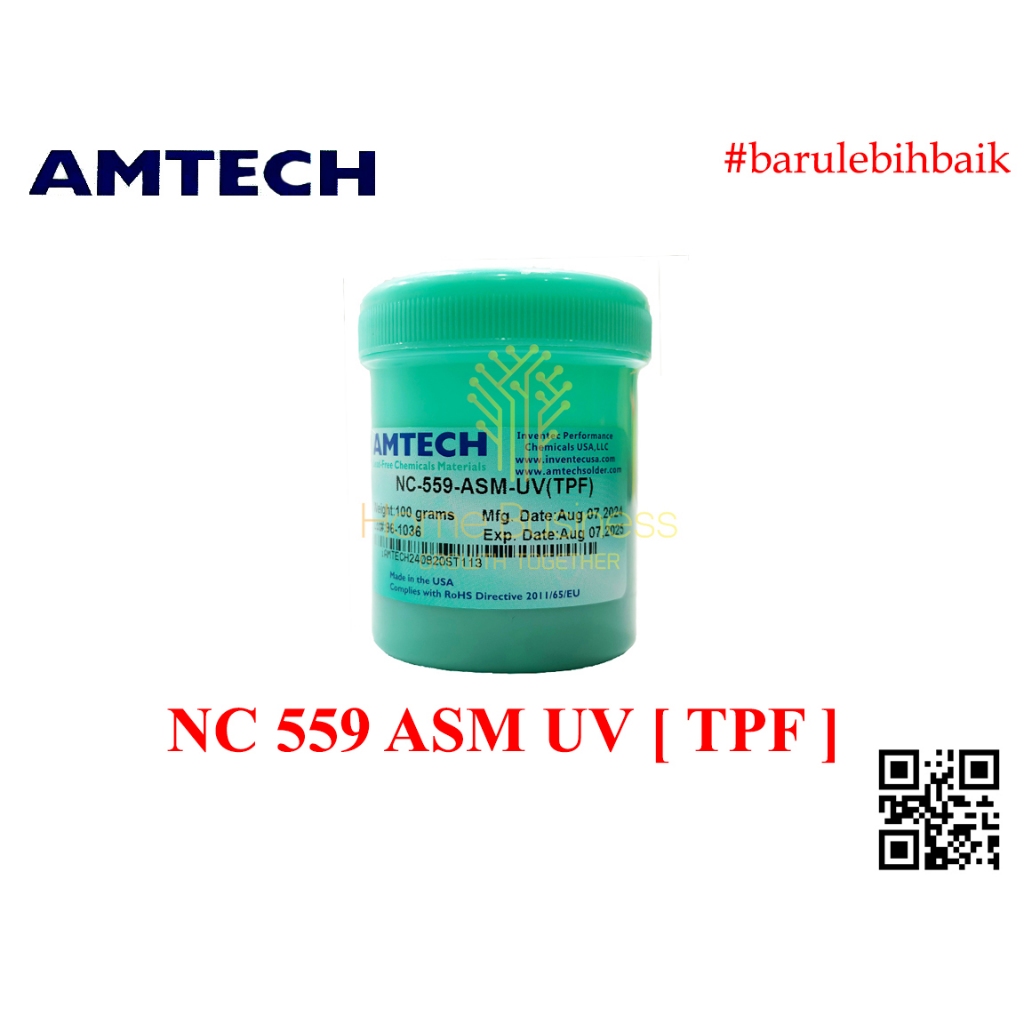 AMTECH NC-559 ASM UV TPF NC559ASM NC559 550ASM UV Solder Paste คุณภาพระดับพรีเมียม BGA CPU IC LCD