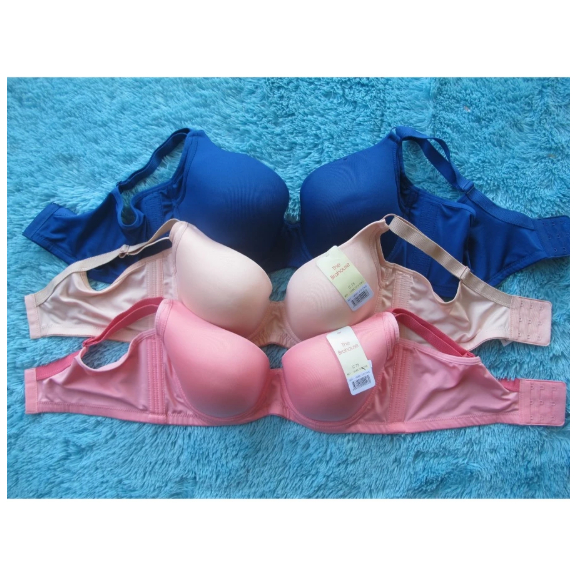 [TKPD5] THE BRAHOUSE WOMENS BRA B01-1508 WITH UNDERWEAR WITH FOAM SIZE 32B (B70) 34C (C75) - FULL CU