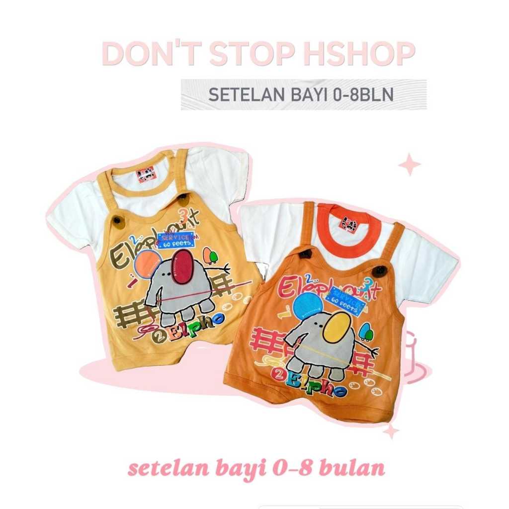 ชุด HSHOP EDRICA & DONT STOP | Hshop Baby Suit อายุ 0-8 เดือน