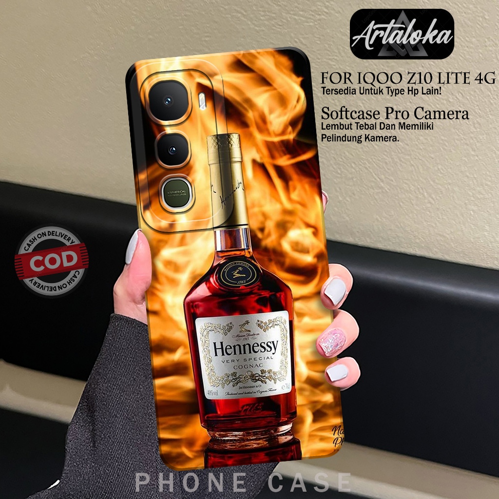 Softcase Hp IQOO Z10 LITE 4Gแฟชั่นเครื่องดื่มKesing IQOO Z10 LITE 4GซิลิโคนTPU Proกล้องIQOO Z10 LITE