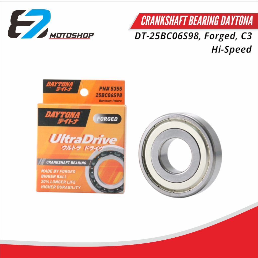 แบริ่งเพลาข้อเหวี่ยง DT-25BC06S98 ปลอม C3 Hi-Speed CODE 5355