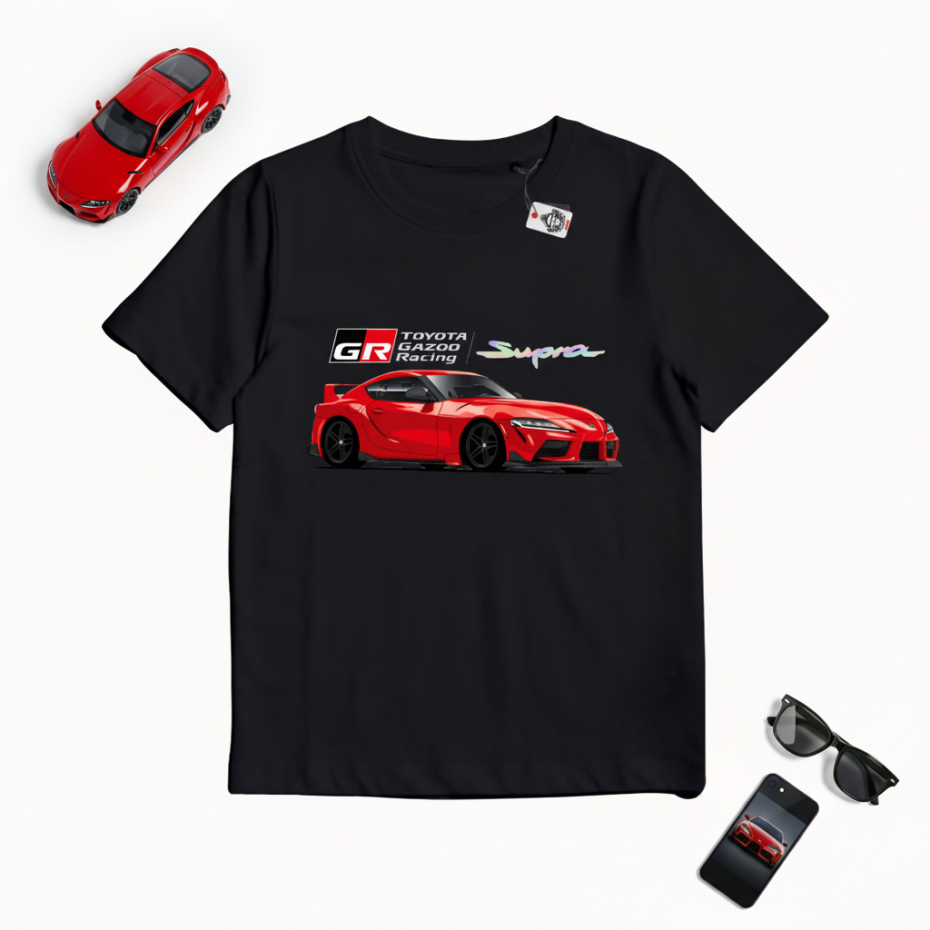 KARIMAKE เสื้อยืด Distro สําหรับเด็ก Unisex พร้อม TOYOTA SUPRA GR MK5 A90 ภาพรถโฮโลแกรม