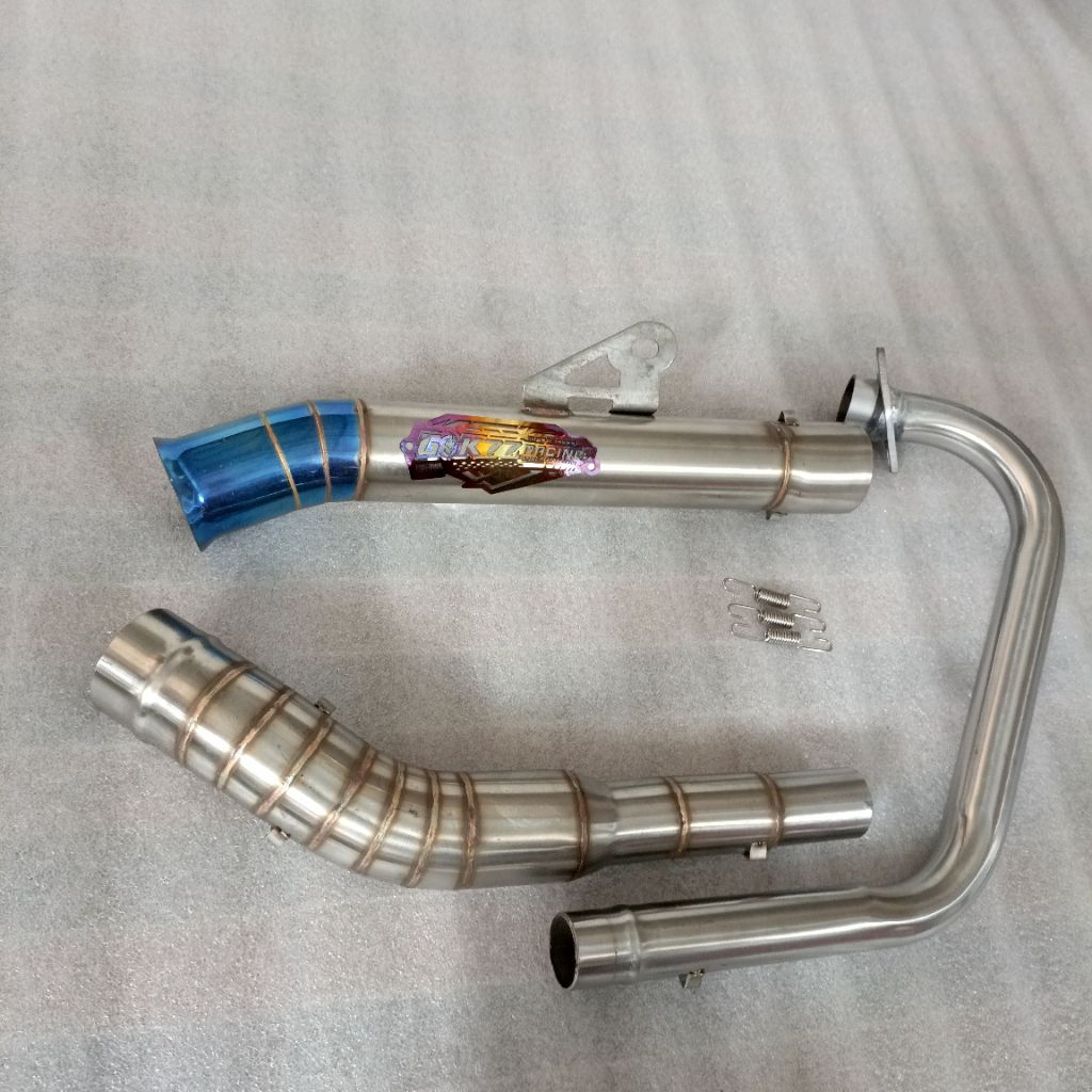 1 ชุดข้อศอกเปิดท่อ Gaok77 สแตนเลสเข้า 51 มม.ท่อไอเสียท่อไอเสียเปิดtmx 125 155 tmx 150 pinoy 125 150 