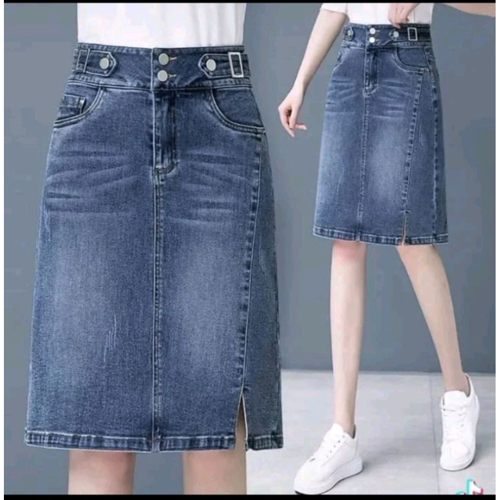 Mj mj mj mj | KOREAN MINI SKIRT PANTS LATEST WOMENS SHORT JEANS SKIRT สไตล์กางเกงสตรีกางเกงยีนส์เอวส