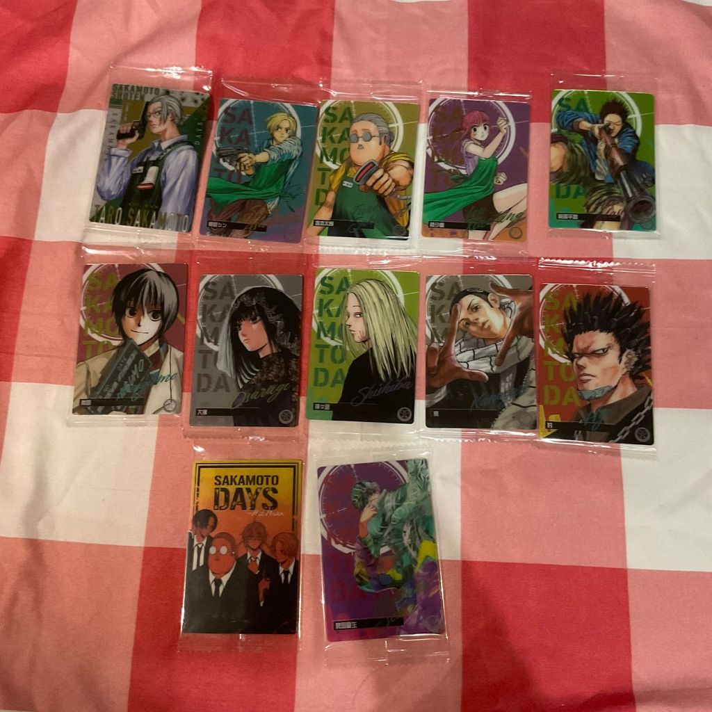 [ OFFICIAL ] การ์ดเวเฟอร์ Sakamoto Days ปิดผนึก Nagumo Shin Sakamoto Lu Heisuke Seba Natsuki Shishib