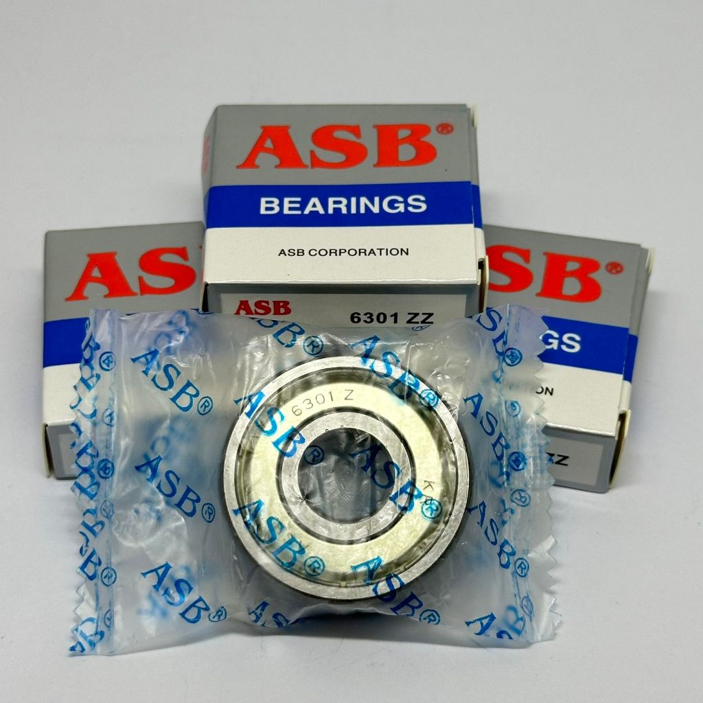 (WHOLESALE 10 ชิ้น) BEARING 6301-ZZ ( ASB) LAKER BALL BEARING 6301ZZ FRONT WHEEL