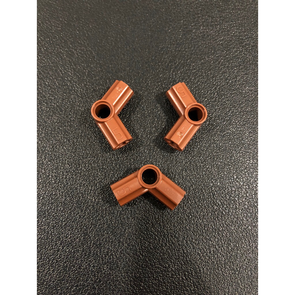 Lego Parts - 32015 - สีน้ําตาลแดง ขั้วต่อ Technic Axe และ Pin Angled 5