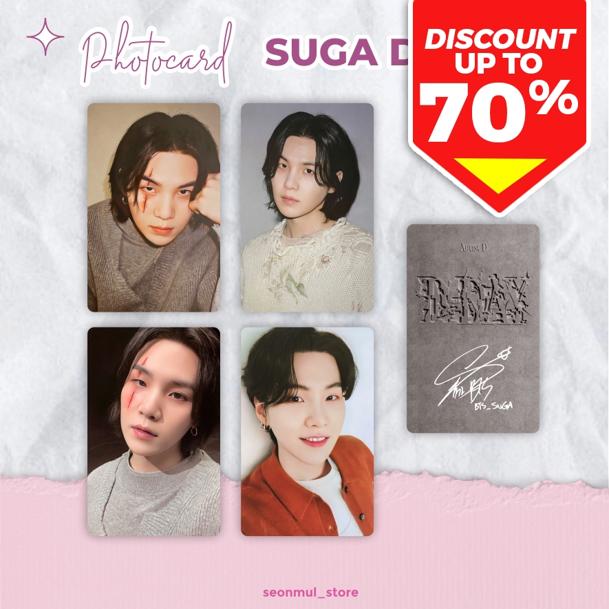 PHOTOCARD PC AGUST D-DAY / BTS SUGA BENE TARGET / SUGA POB / SUGA D-DAY