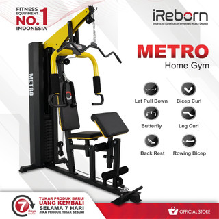 Alat Fitness Home Gym 1sisi 150LBS iReborn Metro (BANDUNG)